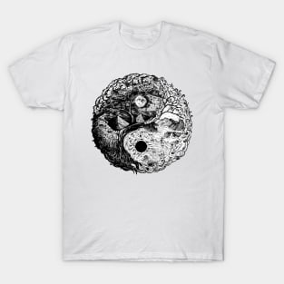 Yin Yang natural landscape. Day and night T-Shirt